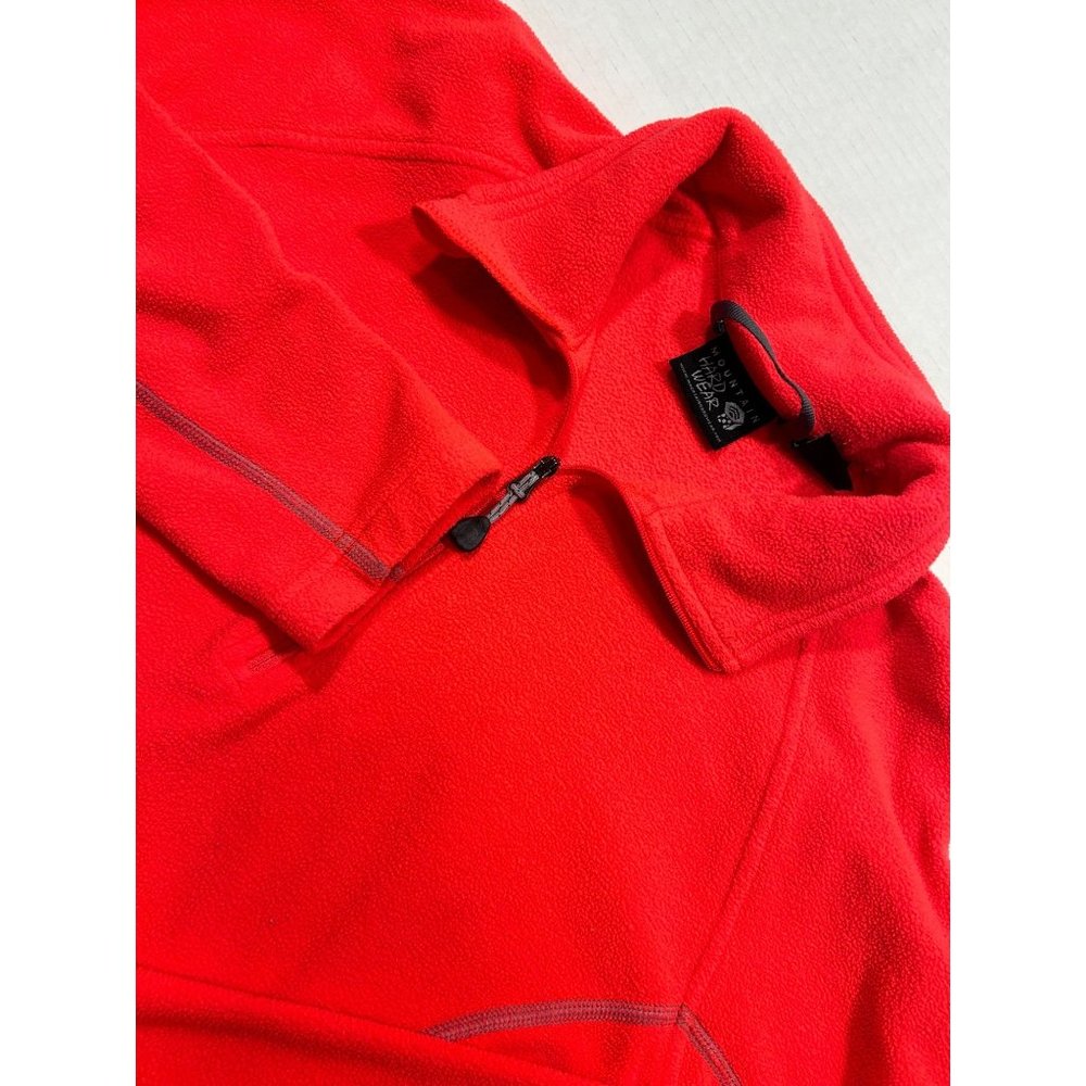 Mountain Hardwear Pink Womens MircoFleece 1/4 Zip Sweatshirt Jacket Size Medium